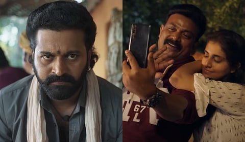 Stills from the Rishab Shetty starrer 'Kantara' and 'Aattam'