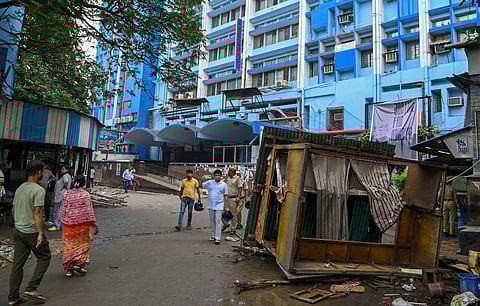 The RG Kar Medical College and Hospital where miscreants vandalised an emergency ward in Kolkata.