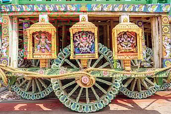 Wooden wheels and decorative panels