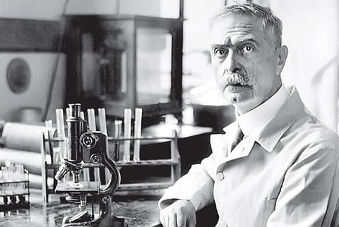 Austrian-American immunologist Karl Landsteiner