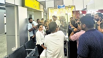 Flyers to Bengaluru who were stranded at Dabolim Airport in Goa for 12 hours during the weekend