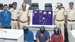 The three accused Ch Suresh (38), J Venakteswar Rao (26), and M Anil (39) from Gorantla in Guntur,  committed robberies in order to earn easy money
