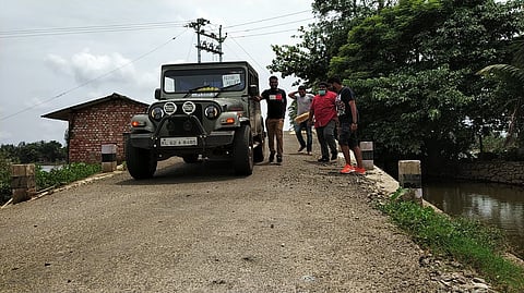 Milan with his modified CRDe 4x4 AC of Mahindra Thar during rescue operations of 2018 floods.