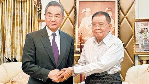 Former Myanmar President General Thein Sein recently met Chinese Foreign Minister Wang Yi.