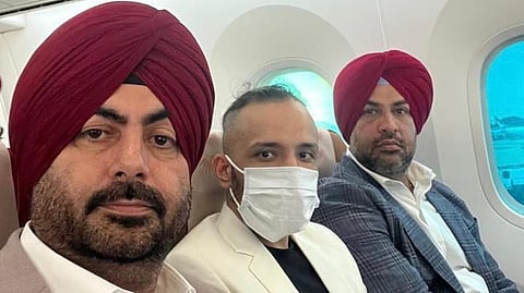 A team of Punjab Police brought Ramanjit Singh back to Indira Gandhi, International Airport, New Delhi.