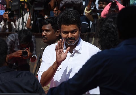 Actor and Tamizhaga Vettri Kazhagam party Chief Vijay 