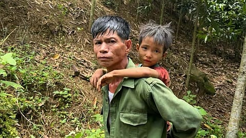 Lam was located sitting among cassava bushes approximately 6 km from where he had gone missing.