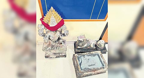 The idol was handed over to KV Kuppam revenue officials