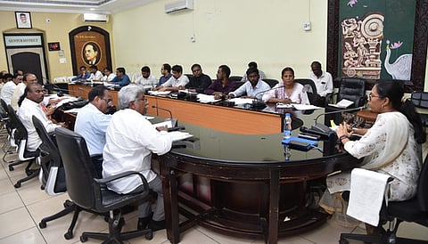 Guntur district collector Naga Lakshmi chaired District Industrial and Export Committee meeting here on Friday. 