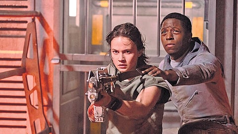 In terms of visual grammar and mood building, Alien: Romulus is an uncompromising ode to the science fiction films of the eighties.