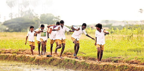 Within the first fifteen minutes of 'Vaazhai', Mari Selvaraj sets the stage for how his story will pan out.