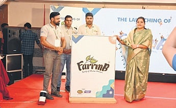 Rashmi Sahu, the founder and director of Farrm B, along with senior manager, finance and marketing Srikant Mahapatra, and senior sales head Monaranjan Parida attended the launch ceremony.