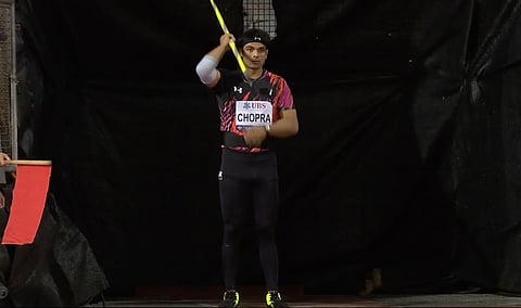 Neeraj Chopra at the Lusanne Diamond League