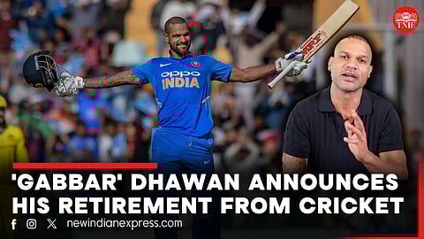 Shikhar Dhawan announces his retirement from cricket