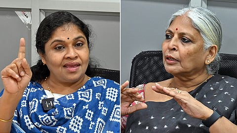 Veteran actor Gayathri Varsha and Film editor Bina Paul