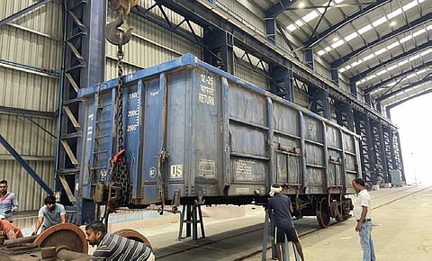 The ROH yard at Sarla station 