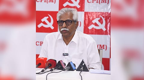 CPM State secretary V Srinivasa Rao