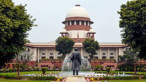 A view of the Supreme Court of India building in New Delhi.