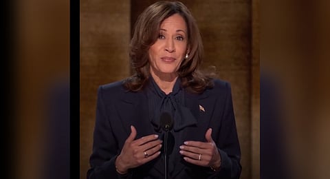 In her first major television interview of her presidential campaign, the 59-year-old US Vice President, who will face Trump in the November 5 elections, said the American people are ready for a "new way forward".