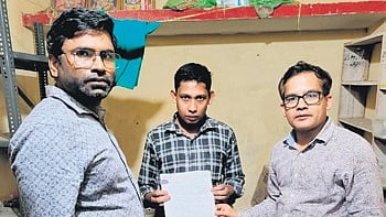 Drug control officers along with Sahu