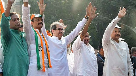 NCP Chief Sharad Pawar, Shiv Sena Chief Uddhav Thackeray and others.