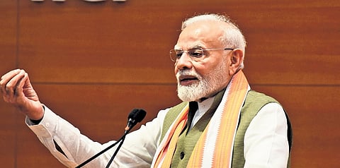 Prime Minister Narendra Modi at ‘Sadasyata Abhiyan 2024’ .