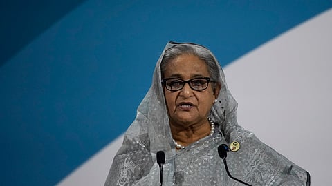 Former Bangladesh Prime Minister Sheikh Hasina.