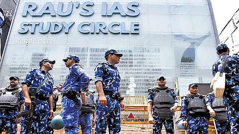 Rau's IAS studdy circle where the tragic incident happened.