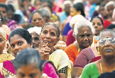 State-level consultation on domestic workers in progress at Loyola College in Chennai on Wednesday 