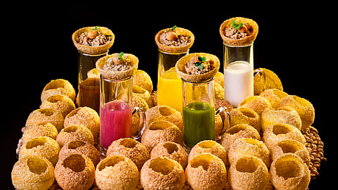 Wholemeal & semolina puchkas