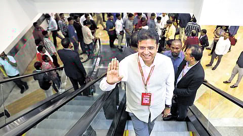 IT Minister D Sridhar Babu.