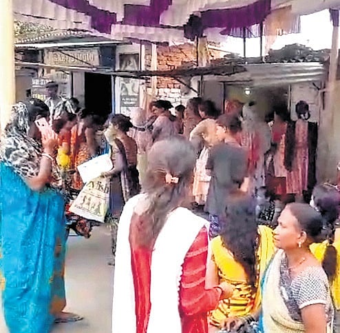 applicants wait for their turn at a Mo Seva Kendra in Rourkela 