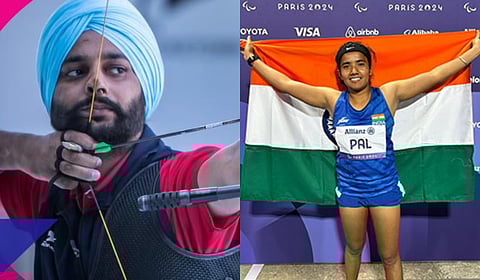  Gold medal-winning archer Harvinder Singh and sprinter Preeti Pal, who made history by becoming the first-ever Indian woman to win two medals at the Paralympics.