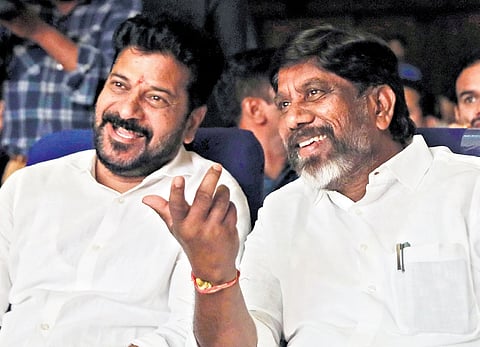 Chief Minister A Revanth Reddy and Deputy CM Mallu Bhatti Vikramarka