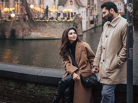 Actor Jayam Ravi and Aarti.  