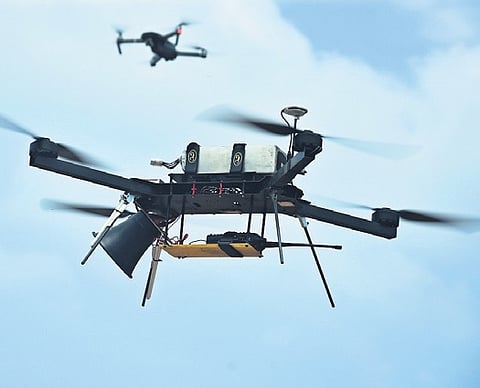 During the first week, the drones will operate at various times round the clock to identify peak hours for illegal dumping. 