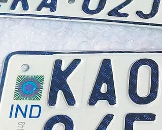 Many vehicle owners have placed their request for new number plates.