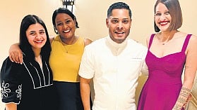 Akanksha Dean, Yasara S, Chef Rukie and Senuri D
