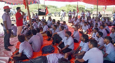 Samsung workers had been protesting seeking higher wages and for the recognition of a union in November, 2024.