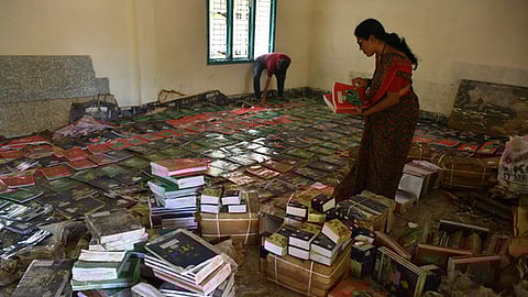 Textbook distribution for the academic year 2025-26.