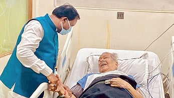 Chief Minister Mohan Charan Majhi, Deputy Chief Minister KV Singh Deo, several ministers and party leaders visited Harichandan and wished him a speedy recovery.