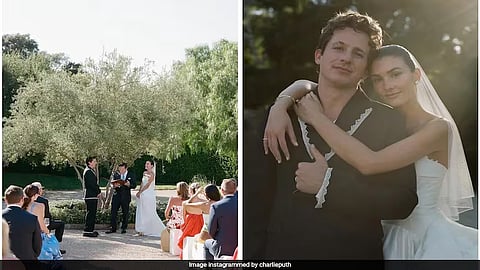 Charlie Puth marries Brooke Sansone in California