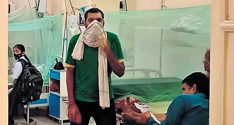 People getting tested for dengue