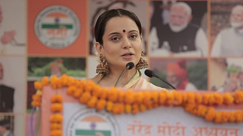 Bollywood actor-turned-politician and BJP MP from Mandi, Himachal Pradesh, Kangana Ranaut.