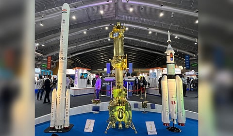 The model of the Chandrayaan-4 mission on display for the first time