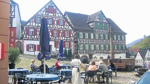 Timber-crafted houses in Schiltach