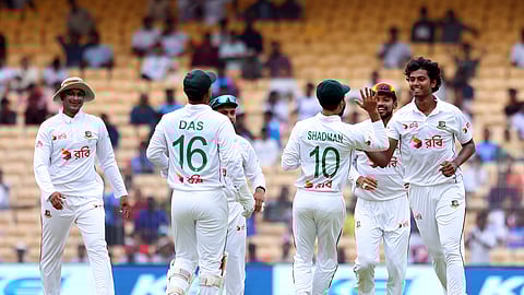 Mahmud took wickets of captain Rohit Sharma, Virat Kohli, Shubman Gill and Rishabh Pant on day one.