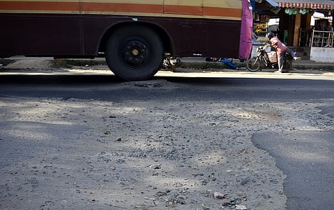For Tiruchy-Coimbatore motorists, UGD work and bad roads are never-ending trouble