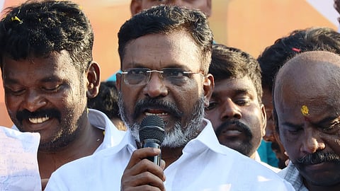 VCK president Thol Thirumavalavan 