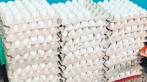 The food safety and drugs administration department personnel found the hotel used the eggs by removing the seal on them 